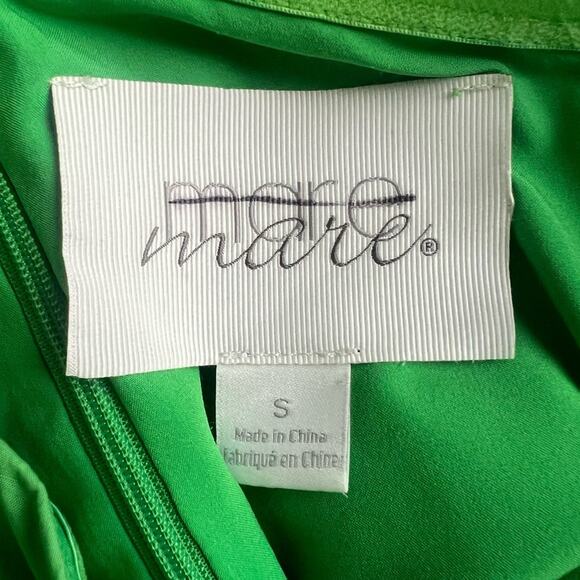 Mare Mare X Free People Carlie Tunic Puff Sleeve Asymmetric Green Mini Dress S - Picture 5 of 12